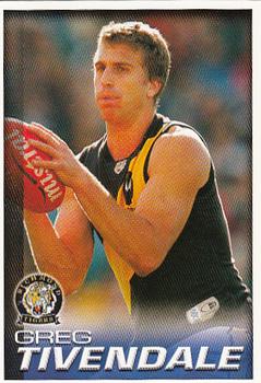 2005 Select Herald Sun AFL #144 Greg Tivendale Front